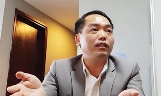 Bị can Nguyễn Văn Hoành bị điều tra về hành vi lừa đảo. Ảnh: Công an Hà Nội