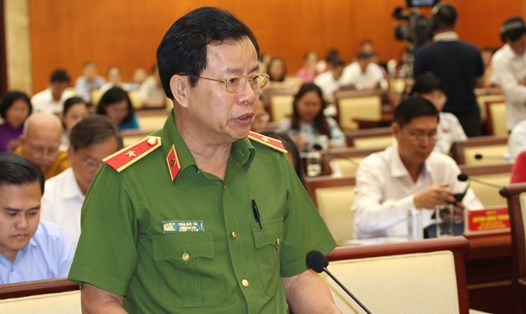Thiếu tướng Trần Đức Tài - Phó Giám đốc Công an TPHCM.  Ảnh: Thành Nhân