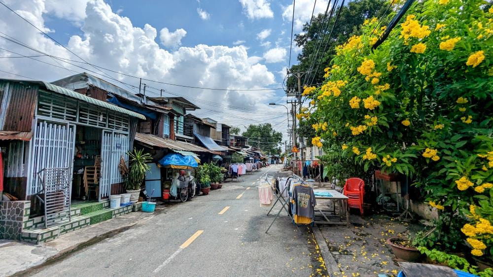 Dự án cũng mở rộng đường giao thông dọc bờ Bắc kênh Đôi (đường Hoài Thanh, đường Nguyễn Duy) lên 20m.