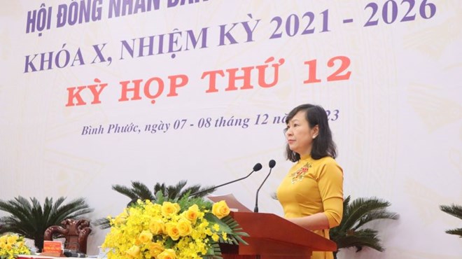 Chủ tịch HĐND tỉnh Bình Phước có số phiếu tín nhiệm cao nhiều nhất