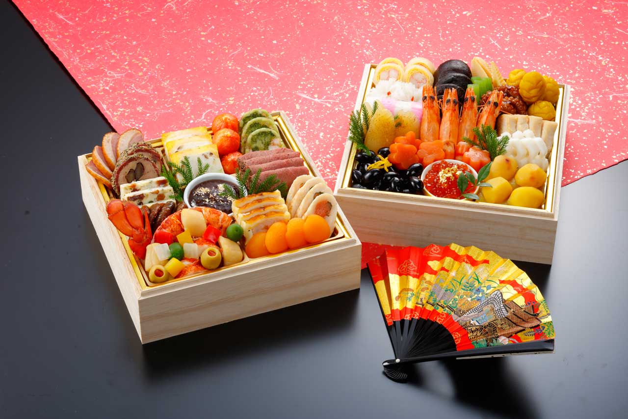 Những món ăn Osechi-ryori trên mâm cơm ngày Tết của người Nhật Bản. Ảnh: Hankyu-Hanshin-Daiichi