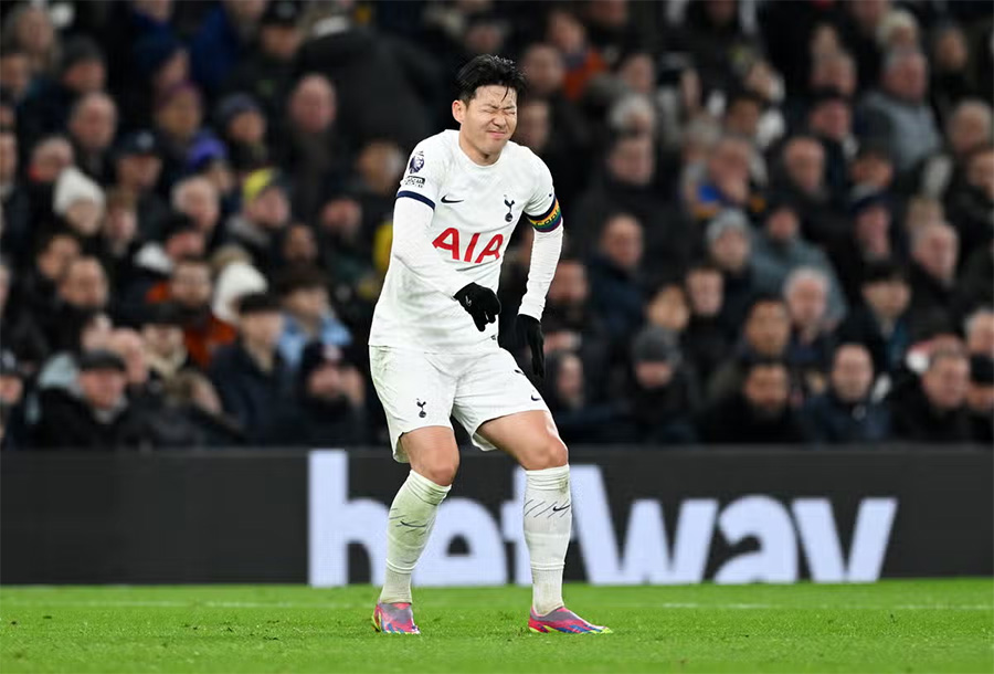 Son Hueng-min là cái tên tiếp theo của Tottenham dính chấn thương ở mùa giải năm nay. Ảnh: Evening Standard. 