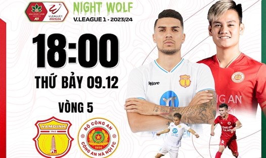 Câu lạc bộ Nam Định tiếp đón Công an Hà Nội trên sân nhà. Ảnh: FPT Play