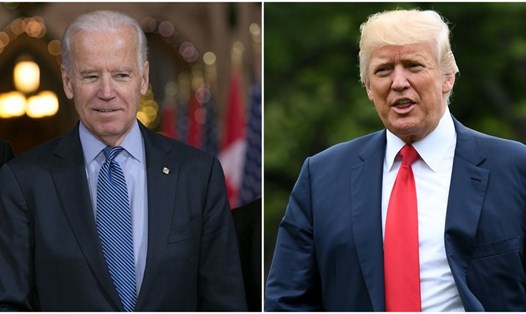 Tổng thống Joe Biden và cựu Tổng thống Donald Trump. Ảnh: Xinhua