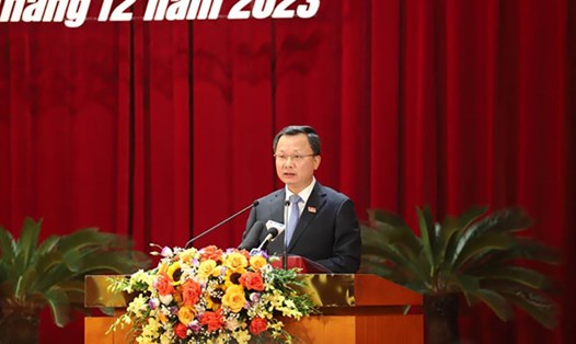 Ông Cao Tường Huy - tân Chủ tịch UBND tỉnh Quảng Ninh. Ảnh: Nguyễn Hùng

