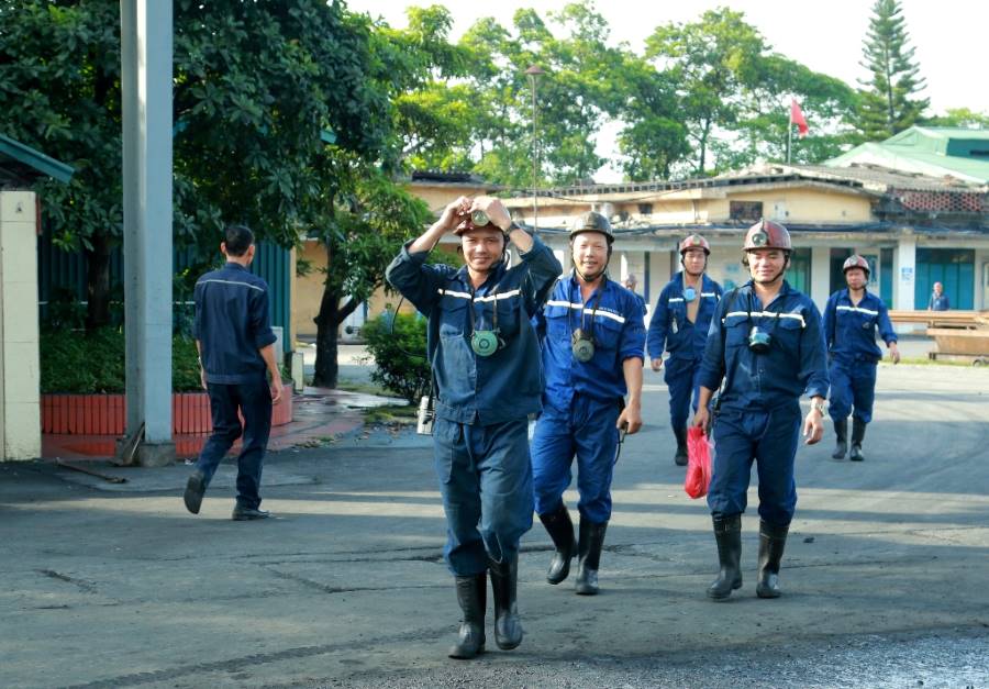 Thợ mỏ Công ty Than Mạo Khê. Ảnh: Công ty Than Mạo Khê
