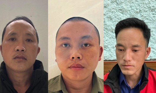 3 kẻ cầm đầu nhóm 11 đối tượng tấn công khiến 2 cán bộ Công an huyện bị thương vừa bị Công an huyện Bảo Lâm khởi tố. Ảnh: CA Cao Bằng.