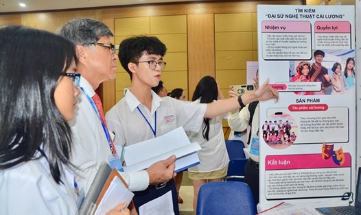 Học sinh ở TP Hồ Chí Minh tham gia tổ chức các sự kiện văn hoá. Ảnh: Ngọc Lê