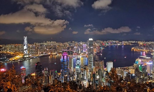 Cảng Victoria, Hong Kong, Trung Quốc. Ảnh: Xinhua