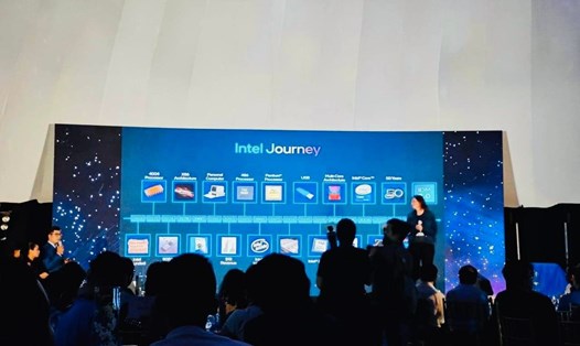 Intel trong một sự kiện ra mắt sản phẩm mới tại Việt Nam. Ảnh: Võ Lê