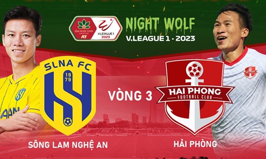 Sông Lam Nghệ An tiếp đón Hải Phòng tại vòng 3 V.League 2023. Ảnh: FPT Play