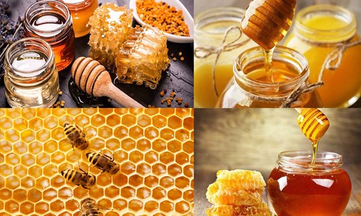 Mật ong không có tác dụng hạ axit uric. Đồ hoạ: Hạ Mây