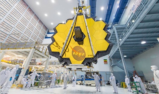 Kính viễn vọng James Webb của NASA trước khi được đưa vào sử dụng. Ảnh: NASA