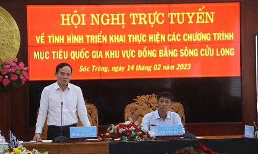 Phó Thủ tướng Trần Lưu Quang làm việc tại Sóc Trăng