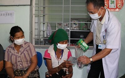 Các cơ sở y tế tuyến xã thuộc tỉnh Gia Lai thường xuyên có các chương trình chăm sóc sức khỏe cho người dân khu vực biên giới. Ảnh: TTXVN