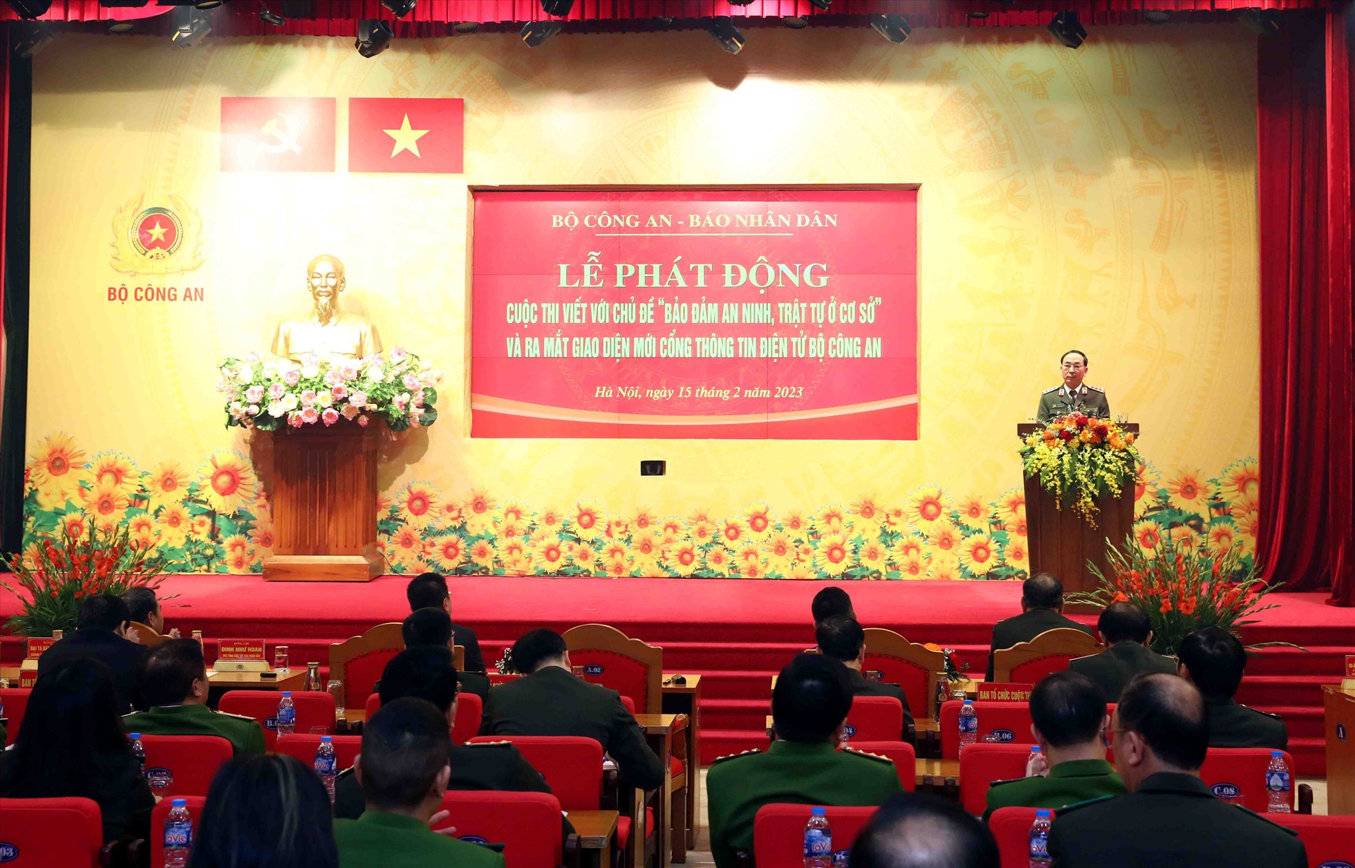 Thứ trưởng Bộ Công an Trần Quốc Tỏ phát biểu tại buổi lễ. Ảnh: Kiên Phạm