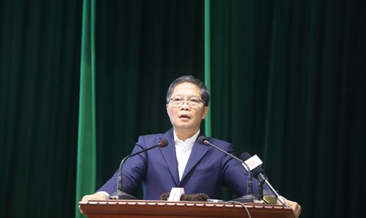 Ông Trần Tuấn Anh - Trưởng ban Kinh tế Trung ương đề nghị Đà Nẵng tập trung xây dựng các tiềm lực trong khu vực phòng thủ thành phố thực sự vững chắc. Ảnh: Nguyên Thi