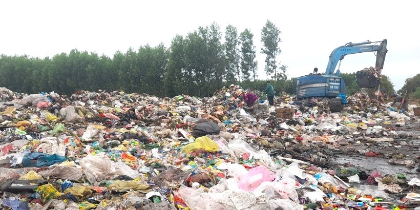 Nhà máy xử lý rác thành phố Cà Mau chính thức thu gom, xử lý rác trở lại từ 15.2. Ảnh: Nhật Hồ