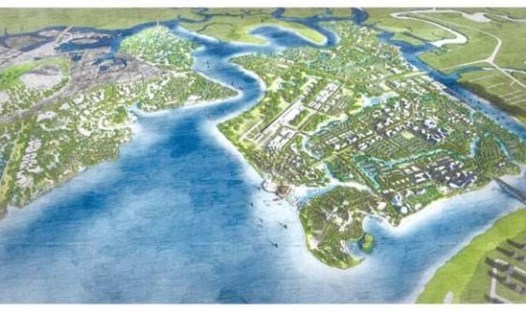 Phối cảnh dự án Khu đô thị mới Gò Găng - Thành phố Vũng Tàu. Ảnh: Trích chụp báo cáo bạch Khải Hoàn Land.