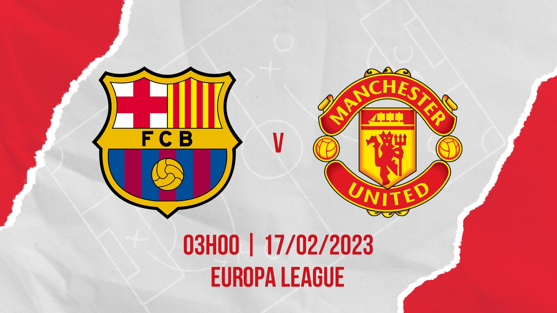 Đây sẽ là lần đầu tiên Barcelona và Man United gặp nhau ở Europa League. Ảnh đồ họa: Chi Trần.