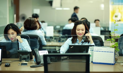 Nhân viên một doanh nghiệp công nghệ thông tin tại Hà Nội. Ảnh: Hải Nguyễn