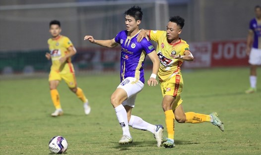 Câu lạc bộ Hà Nội đối đầu với Thanh Hoá tại vòng 4 V.League 2023. Ảnh: VPF