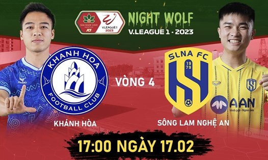 Câu lạc bộ Khánh Hoà tiếp đón Sông Lam Nghệ An tại vòng 4 V.League 2023. Ảnh: FPT Play