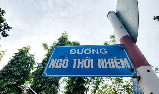 Tên đường Ngô Thời Nhiệm được đề xuất đổi tên thành Ngô Thì Nhậm. Ảnh: Huyên Nguyễn