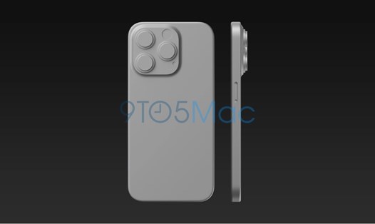 Hình ảnh được cho là thiết kế mới của iPhone 15 Pro. Ảnh: 9to5mac