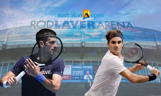 Novak Djokovic lập kỷ lục 10 lần vô địch Australian Open nhưng vẫn kém Roger Federer về số trận thắng tại Rod Laver Arena. Đồ họa: Lê Vinh