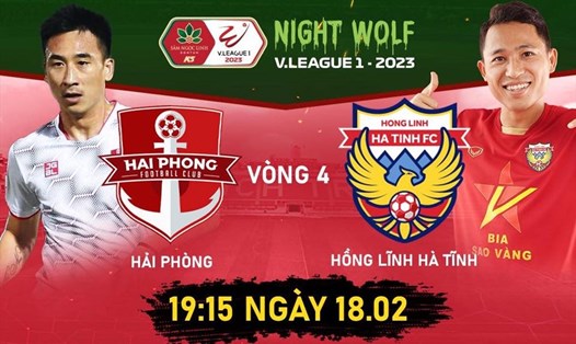 Câu lạc bộ Hải Phòng chạm trán Hồng Lĩnh Hà Tĩnh tại vòng 4 V.League 2023. Ảnh: FPT Play