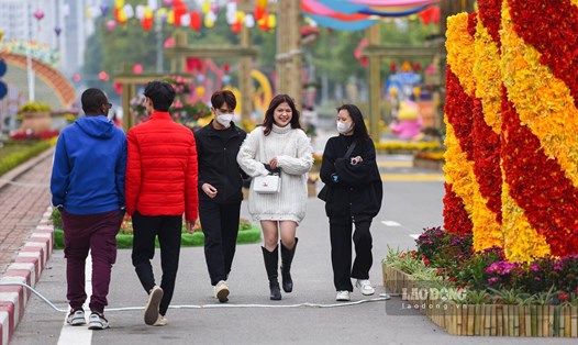 Đường hoa Lý Thái Tổ (TP.Bắc Ninh) - một trong những địa điểm diễn ra các hoạt động của Festival Về miền quan họ 2023. Ảnh: Trần Tuấn