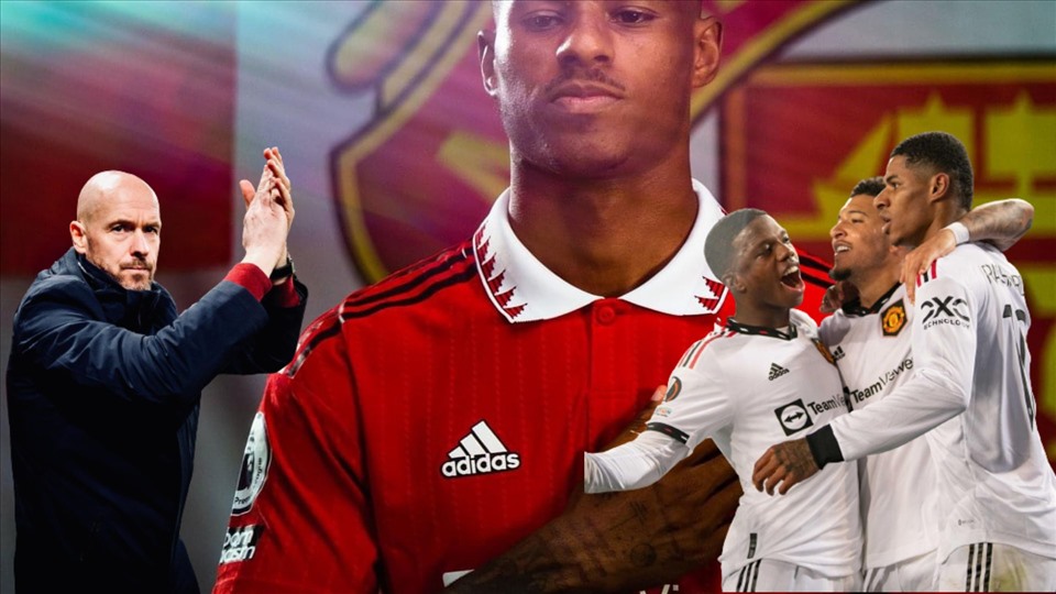 Ten Hag đang có được thành công ngoài mong đợi trong mùa giải đầu tiên dẫn dắt Man United.  Đồ họa: Văn An