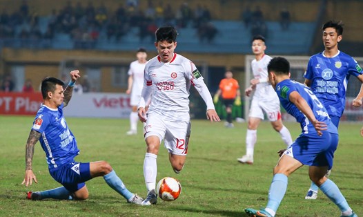 Viettel và Nam Định hoà nhau 0-0 tại vòng 4 V.League 2023. Ảnh: Minh Quân