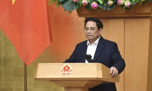 Thủ tướng Phạm Minh Chính phát biểu kết luận phiên họp. Ảnh: VGP/Trần Hải