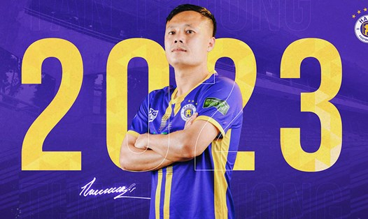 Thành Lương gia hạn hợp đồng với Hà Nội FC. Ảnh: Hà Nội FC
