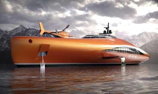 Thiết kế siêu du thuyền Plectrum. Ảnh: Lazzarini Design Studio