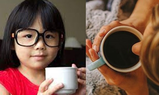 Nếu trẻ em tiêu thụ nhiều caffeine sẽ ảnh hưởng đến sức khỏe. Ảnh đồ họa: Hàn Lâm