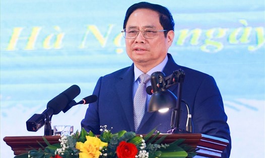 Thủ tướng Chính phủ Phạm Minh Chính phát biểu tại hội nghị. Ảnh: Hải Nguyễn