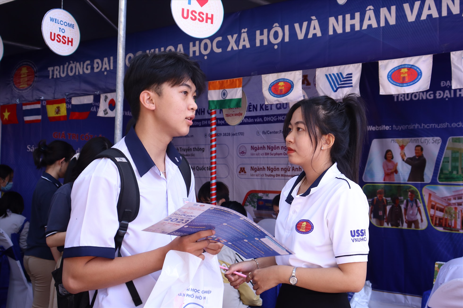Năm 2023, Trường Đại học Khoa học Xã hội và Nhân văn tuyển sinh 3.599 chỉ tiêu bằng 5 phương thức tuyển sinh. Ảnh: USSH