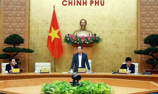 Phó Thủ tướng Trần Lưu Quang, Chủ tịch Ủy ban an ninh hàng không phát biểu. Ảnh: Thanh Thảo/TTXVN