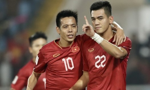 Tiến Linh và Văn Quyết cạnh tranh danh hiệu Quả bóng vàng Việt Nam 2022. Ảnh: Lâm Thoả