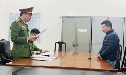 Hoàng Trọng Hiếu - Phó Giám đốc Trung tâm đăng kiểm 88-03D đã bị bắt tạm giam. Ảnh: Công an Vĩnh Phúc.