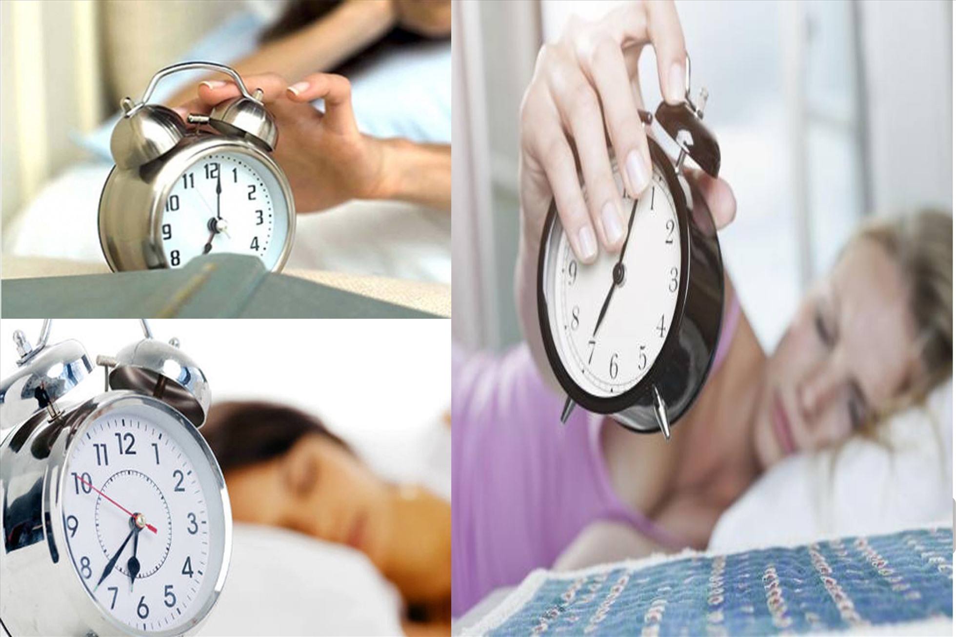 Đặt chuông báo thức nhiều lần sẽ ảnh hưởng đến sức khoẻ. Đồ hoạ: Hạ Mây