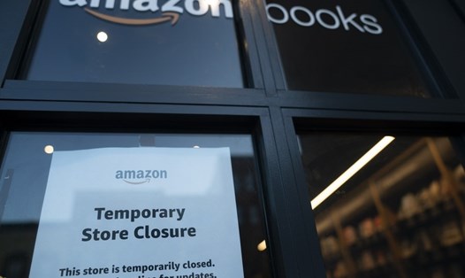 Một cửa hàng của Amazon tại Mỹ buộc phải đóng cửa. Ảnh: Xinhua