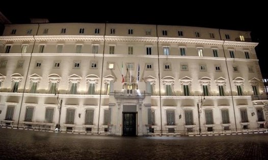 Mặt tiền văn phòng Thủ tướng Italia. Ảnh: Website Chính phủ Italia
