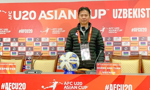 Huấn luyện viên Hoàng Anh Tuấn cho biết, U20 Việt Nam đã sẵn sàng cho các trận đấu tại vòng bảng vòng chung kết U20 Châu Á 2023. Ảnh: VFF