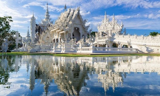 Chùa Wat Rong Khun ở huyện Mueang, tỉnh Chiang Rai, Thái Lan. Ảnh: amazingthailandjp