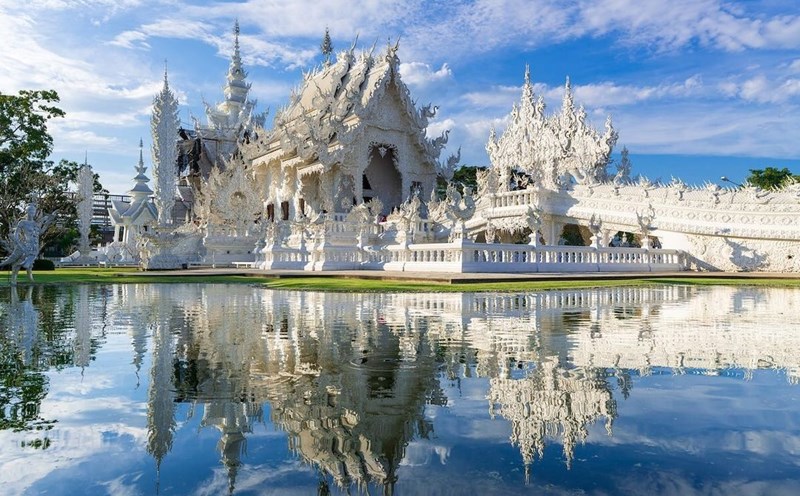 Chùa Wat Rong Khun ở huyện Mueang, tỉnh Chiang Rai, Thái Lan. Ảnh: amazingthailandjp