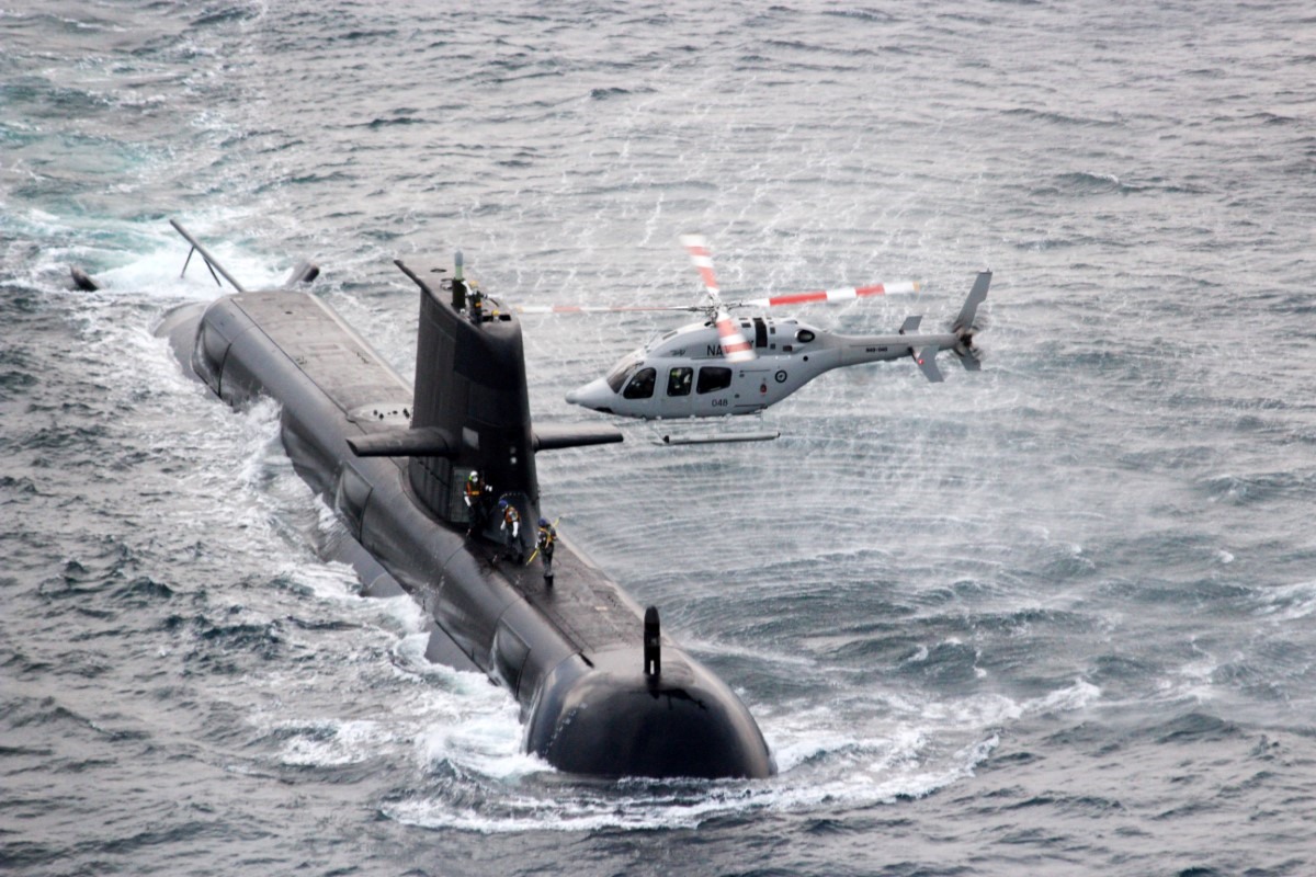 Tàu ngầm lớp Collins HMAS Rankin của hải quân Australia. Ảnh: AFP